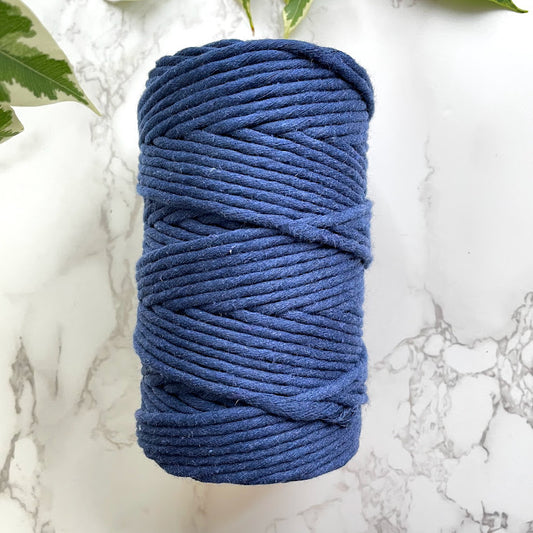 Recycled 5mm Cotton String - Denim Navy