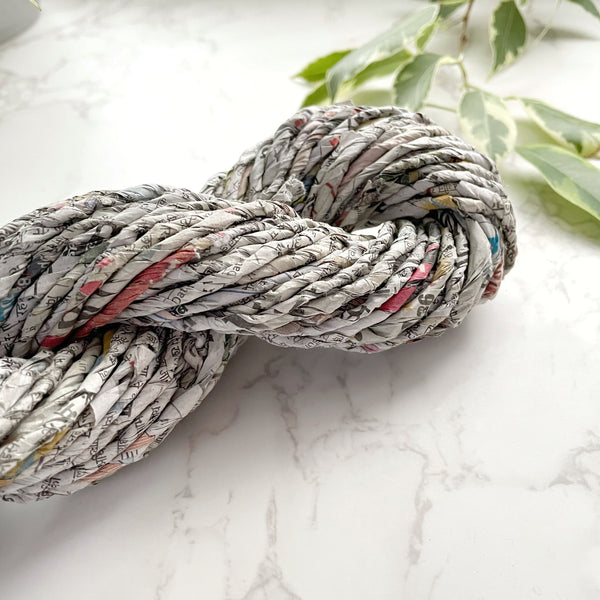 Recycled Indian Newspaper Yarn