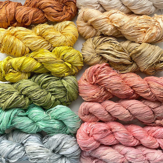 Recycled Sari Silk Ribbons