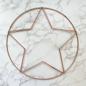Star Circle Metal Frame