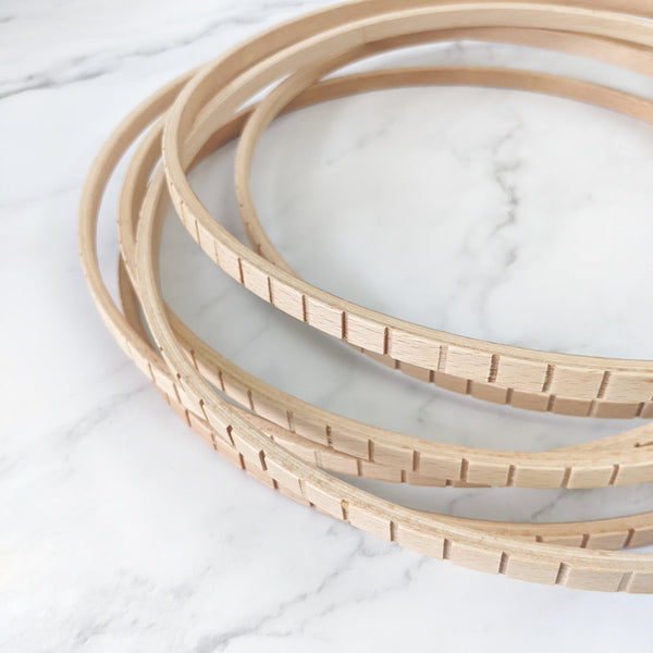 Round Indented Weaving Hoops