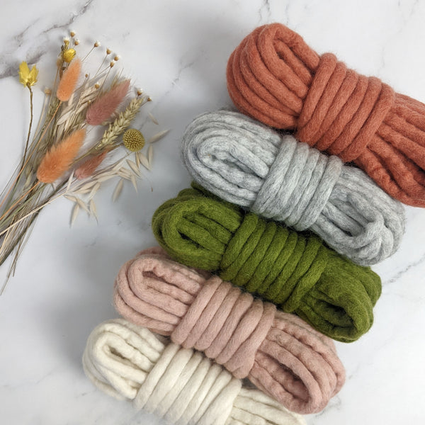 Felted Wool Yarn - Chunky 10mm