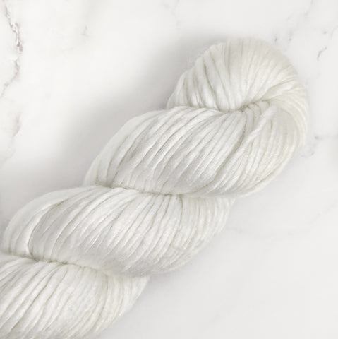 Hand Spun Chunky Acrylic Yarn - Soft White