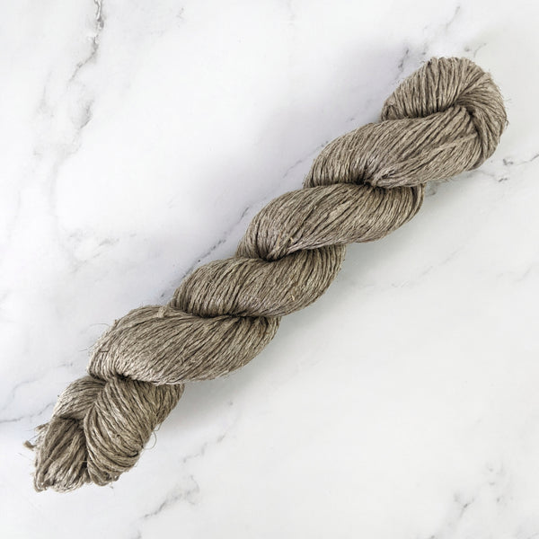 Organic Raw Linen Hand Spun Yarn - *Thin*