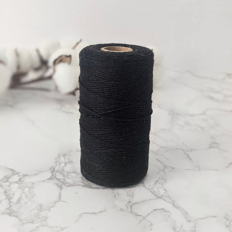 Cotton Warp Thread - Black - 80g