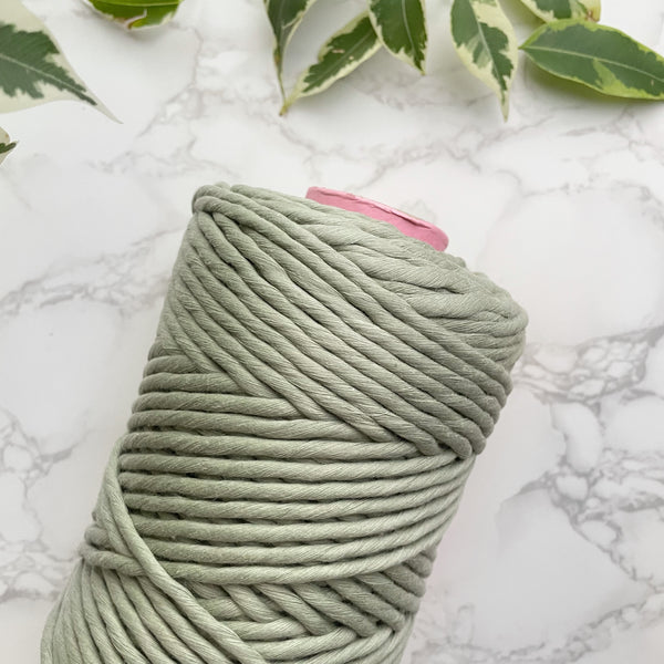 5mm PREMIUM Egyptian Cotton String - Eucalyptus Green