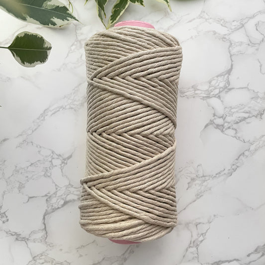 5mm Recycled Cotton String - Oat