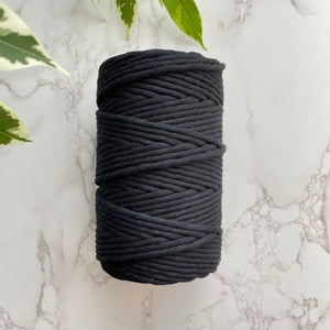 Recycled 5mm Cotton String - Black