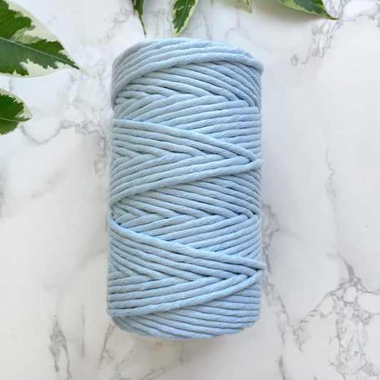 Recycled 5mm Cotton String - Light Blue
