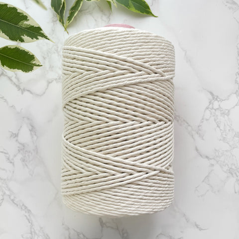 3mm Cotton String - 'Natural'/Undyed