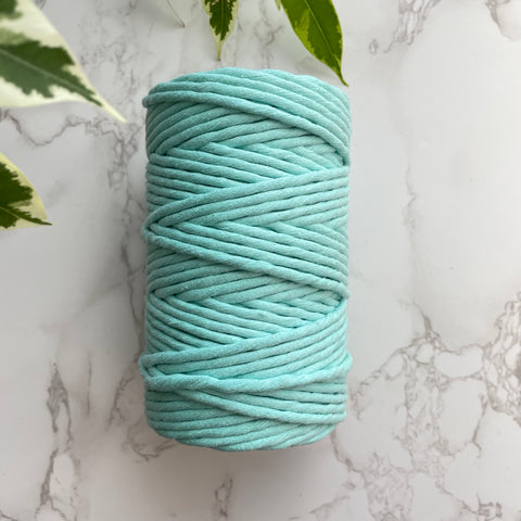 Recycled 5mm Cotton String - Coral Aqua
