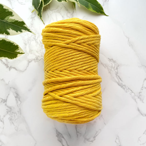 5mm Cotton String - Buttercup Yellow