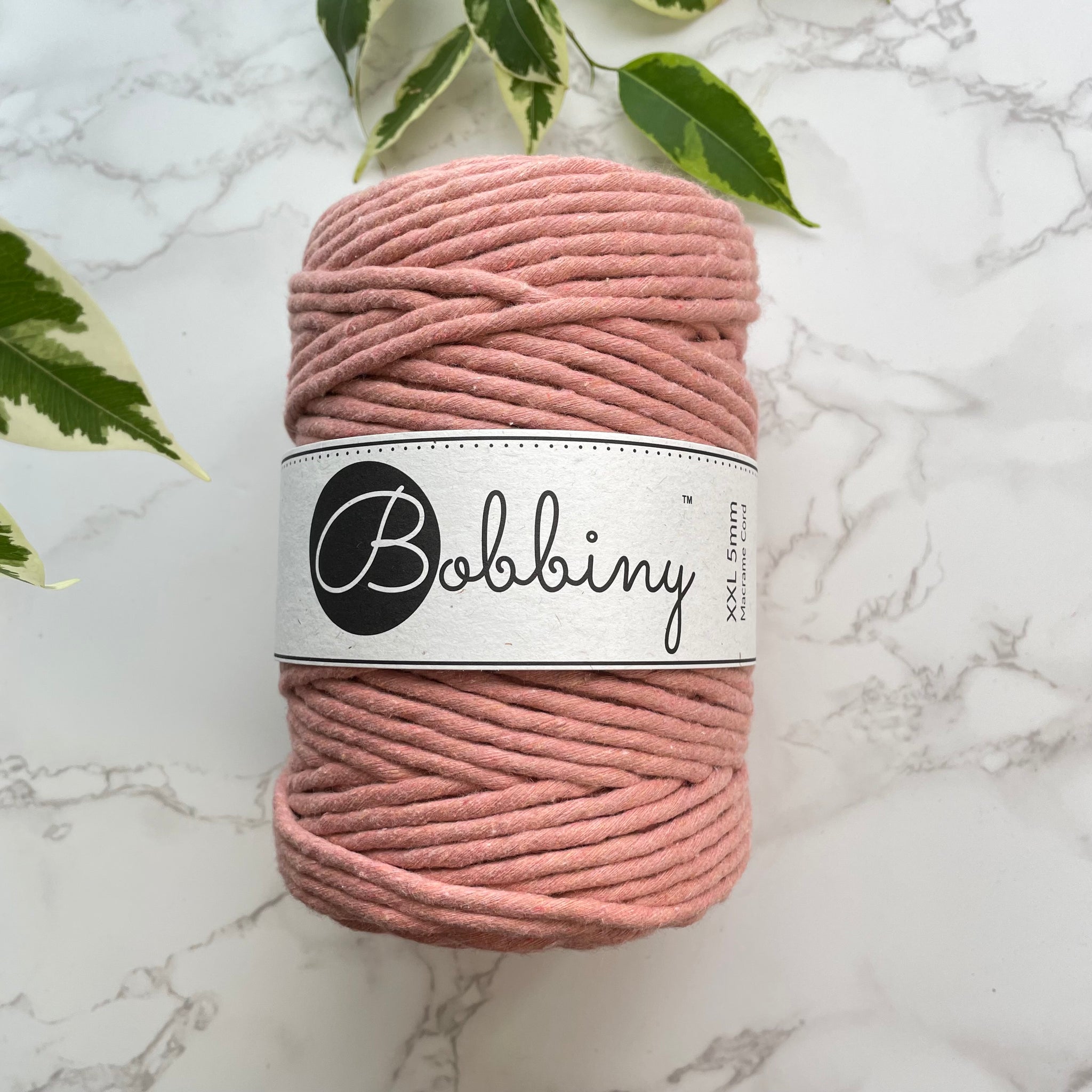 Bobbiny 5mm ‘Blush' Cotton String - 100m