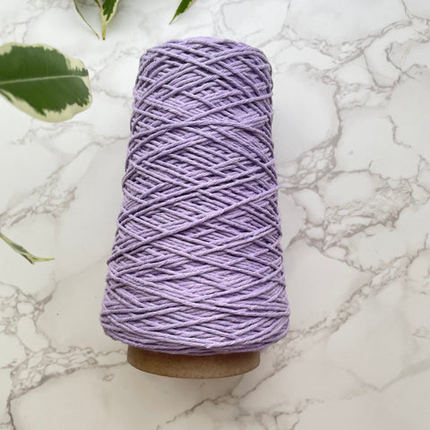 1.5mm Recycled Cotton String/Warp - Lavender