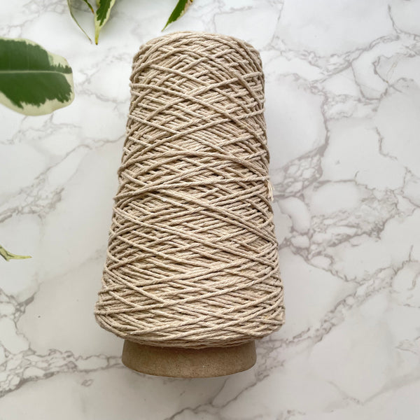 1.5mm Recycled Cotton String/Warp - Oat