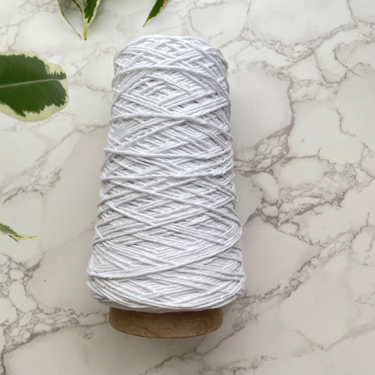 1.5mm Cotton String/Warp - White