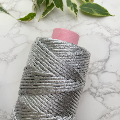5mm Metallic String - Silver
