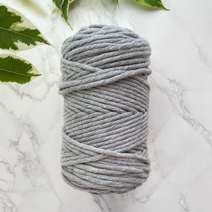 5mm Cotton String - Grey Marl