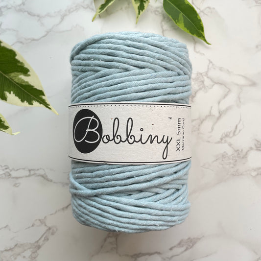 Bobbiny 5mm 'Misty' Cotton String - 100m