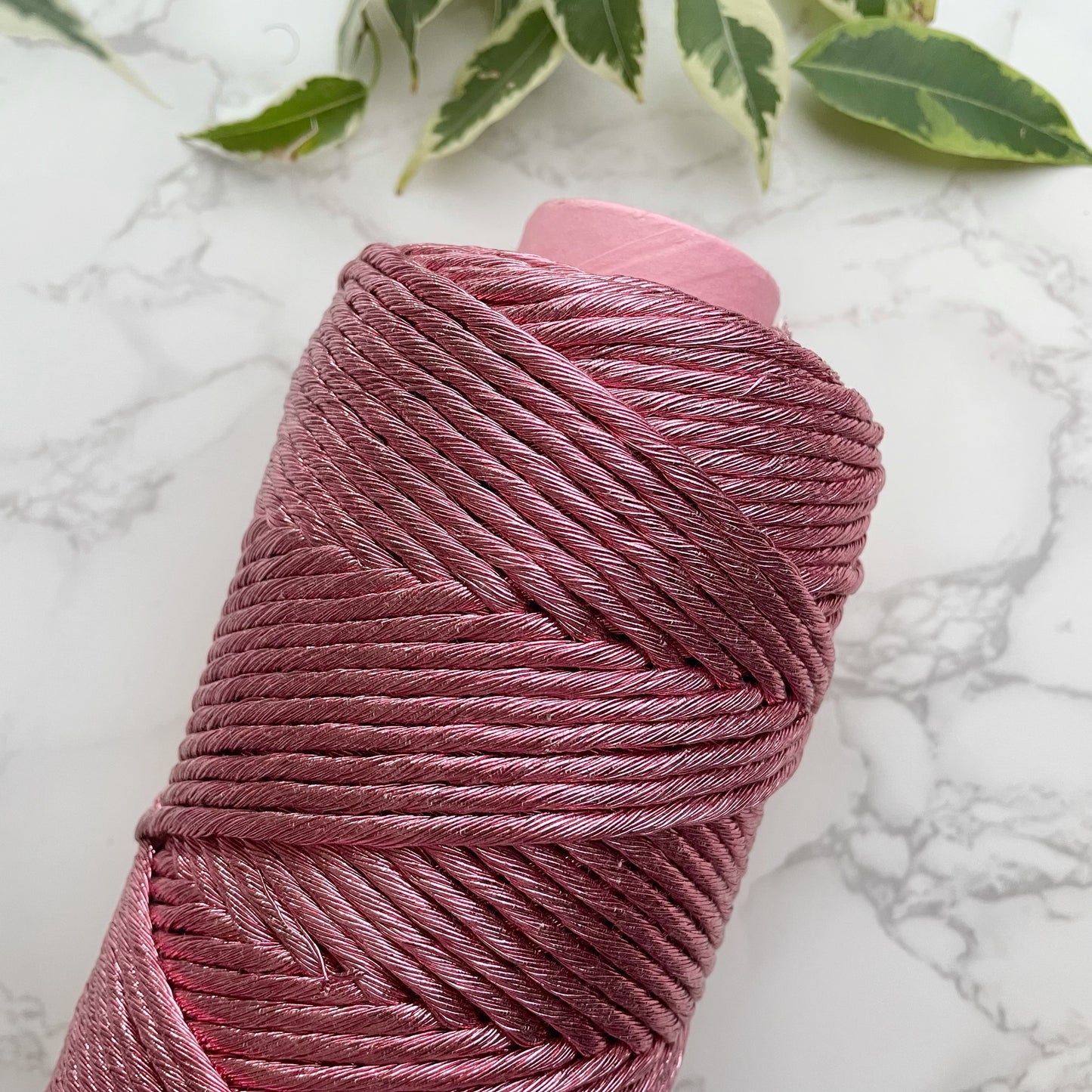 5mm Metallic String - Rose Taupe