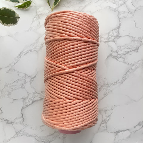 5mm PREMIUM Egyptian Cotton String - Peach Perfect