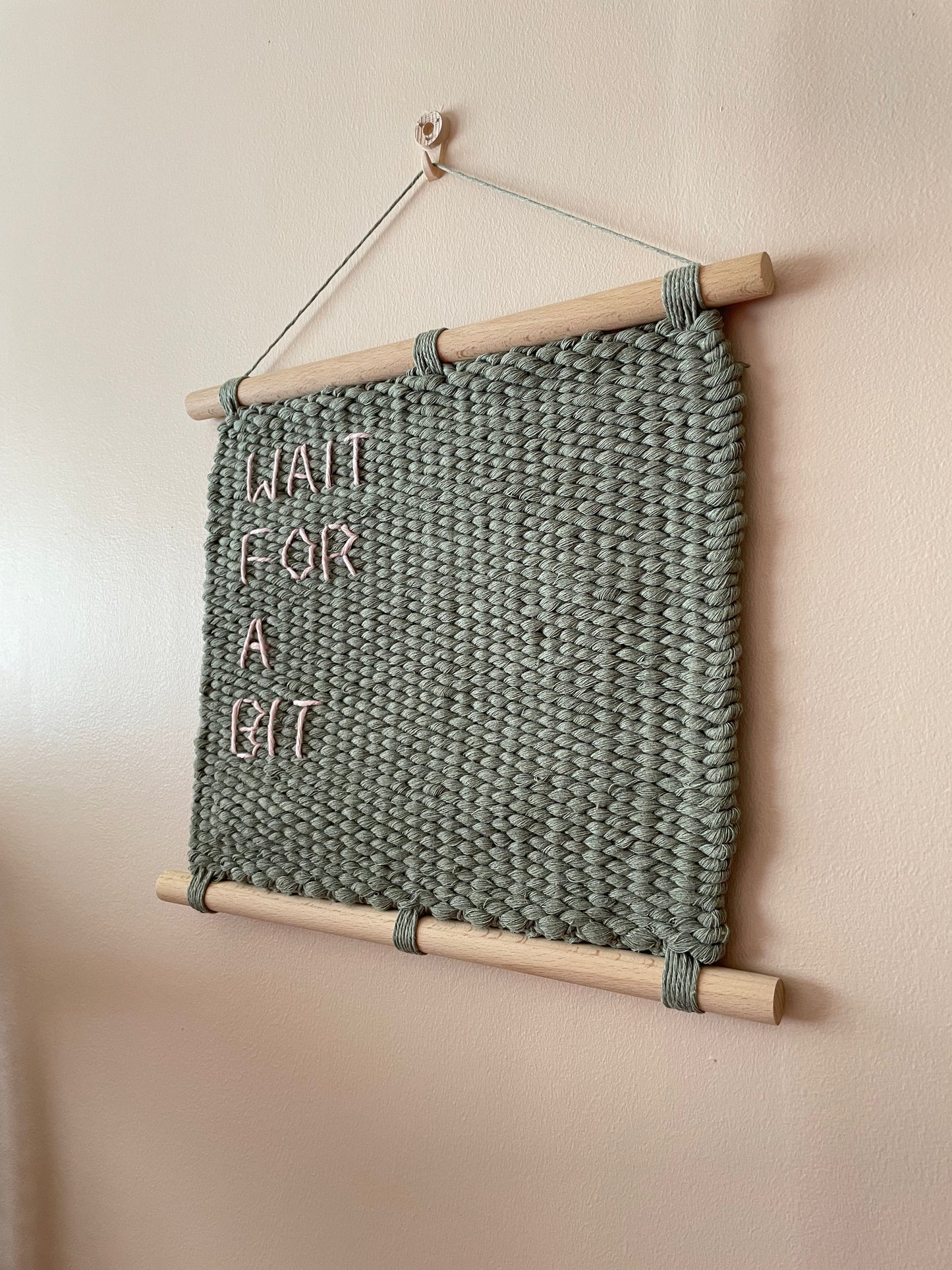 Joe - ‘Wait for a bit’ Weaving