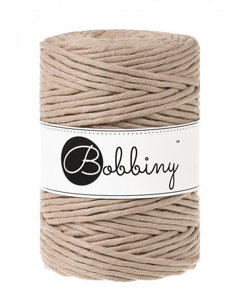Bobbiny 5mm 'Sand' Cotton String - 100m