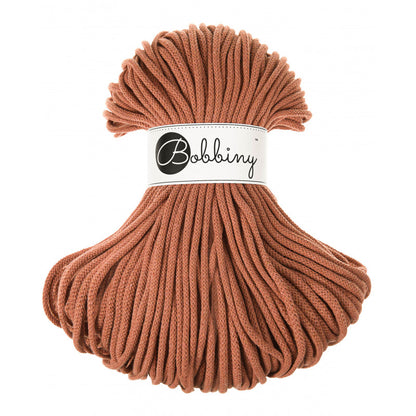 Bobbiny 5mm 'Terracotta' Cotton Braided Cord - 100m